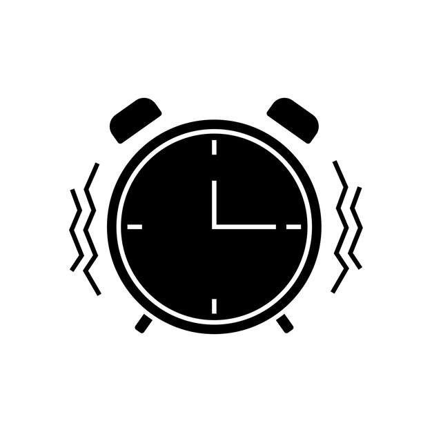 Icono de reloj de silueta