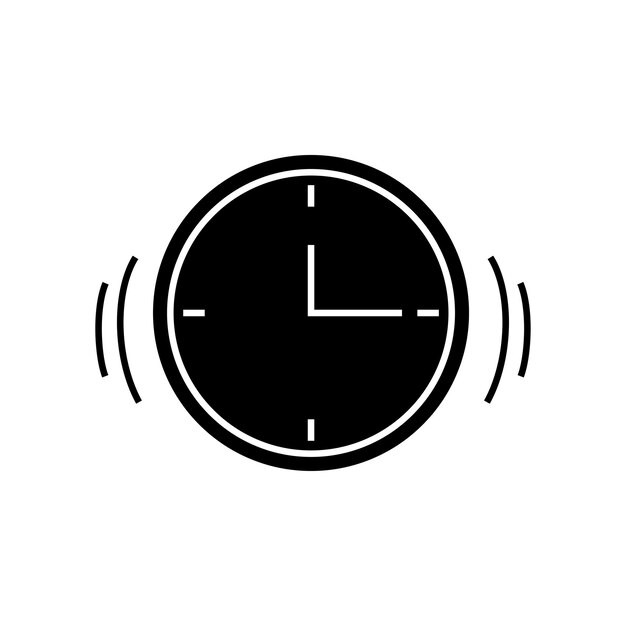 Icono de reloj de silueta