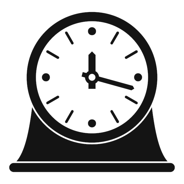 Icono de reloj vintage Ilustración simple del icono de vector vintage de reloj para web