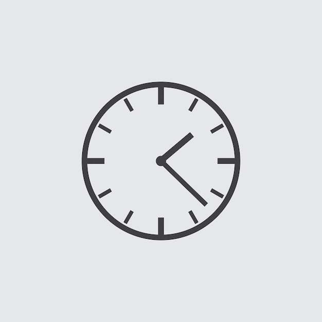 Vector el icono del reloj