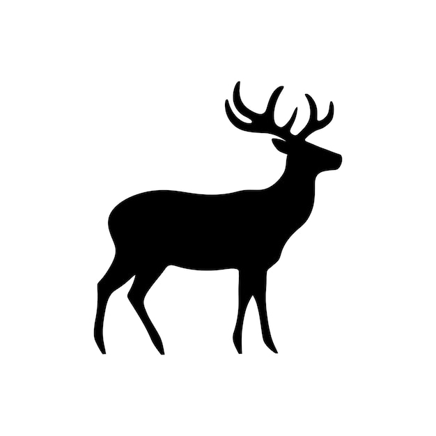 Icono del reno Ilustración vectorial simple