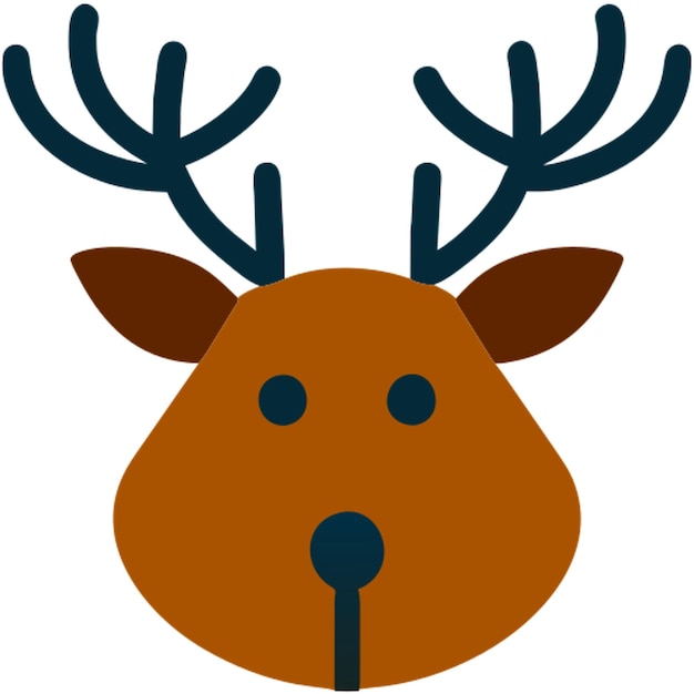 El icono del reno de Navidad