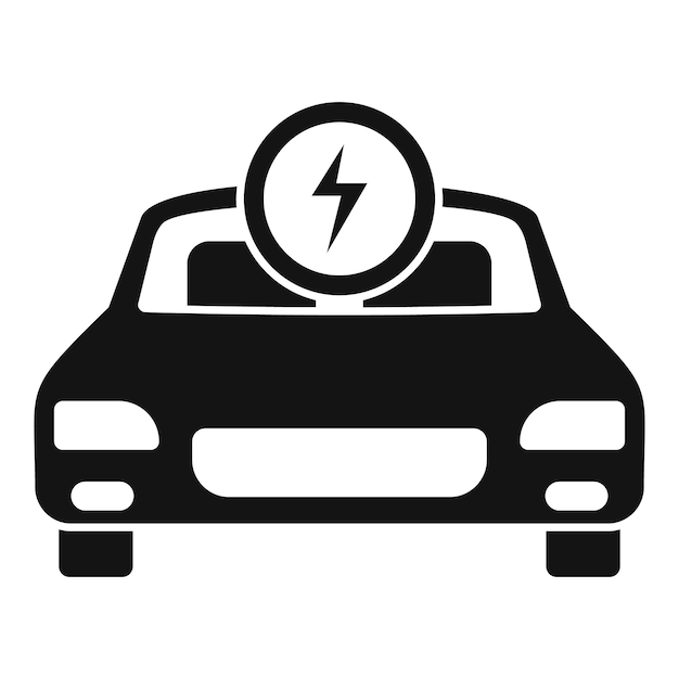Icono de reparación de automóviles eléctricos Ilustración simple del icono de vector de reparación de automóviles eléctricos para diseño web aislado sobre fondo blanco