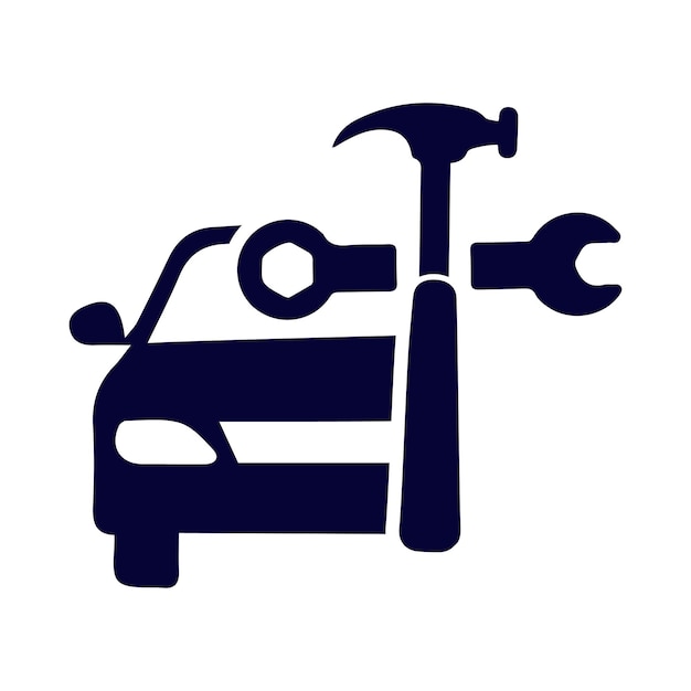 Icono de reparación de automóviles de reparación mecánica de automóviles