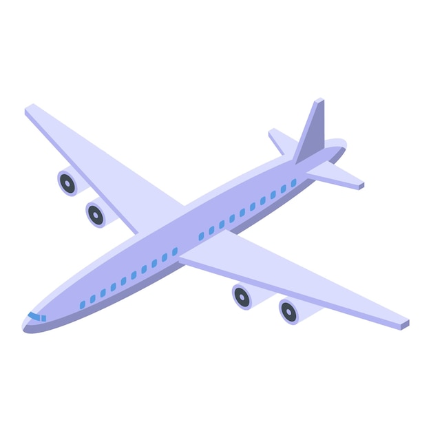 Vector icono de reparación de avión isométrico de icono de vector de reparación de avión para diseño web aislado sobre fondo blanco