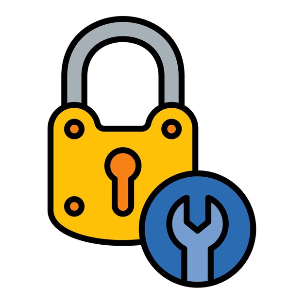 Icono de reparación del bloqueo