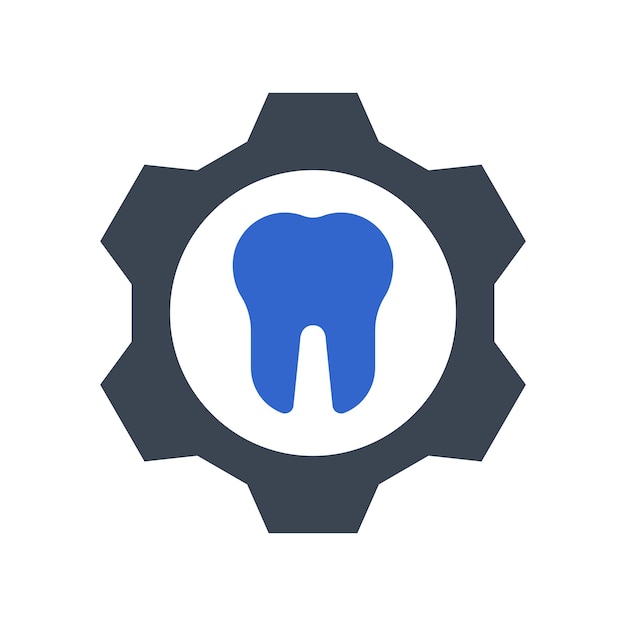 El icono de reparación de dientes