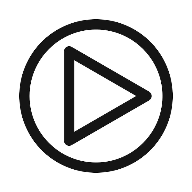 Icono de reproducción multimedia perfecto para la reproducción de video y audio
