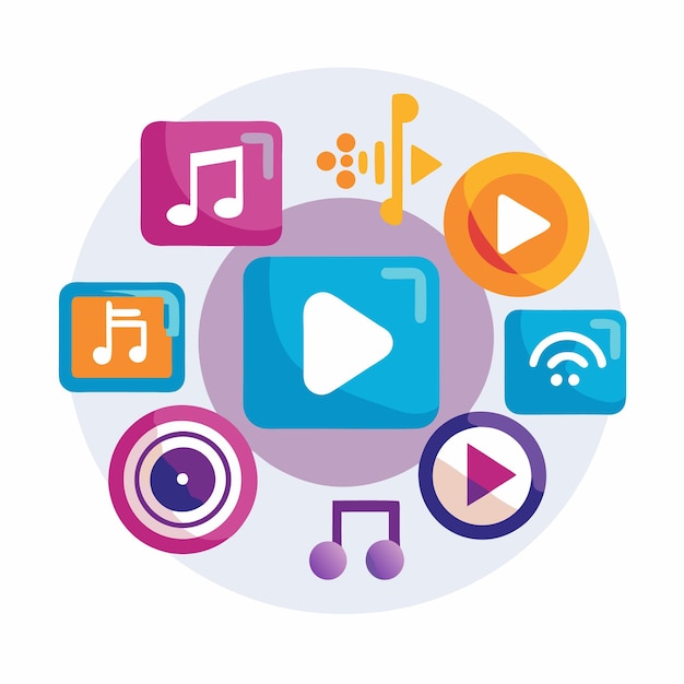 icono de reproductor de medios de comunicación