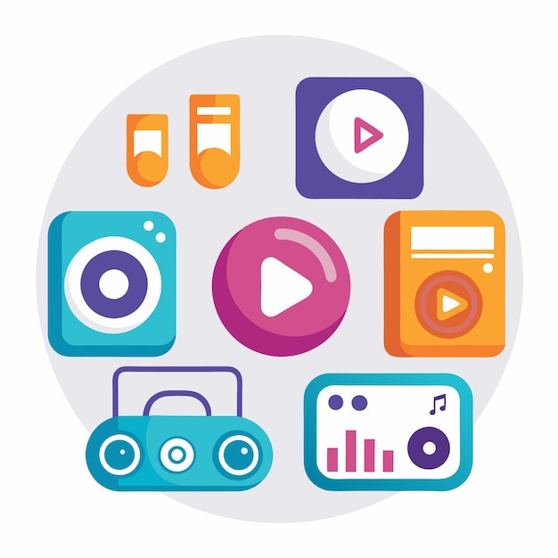 icono de reproductor de medios de comunicación