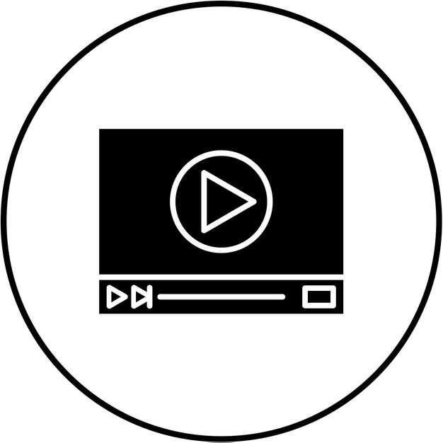 Icono del reproductor de vídeo
