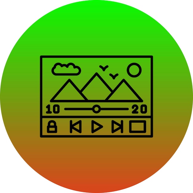 Ícono del reproductor de vídeo