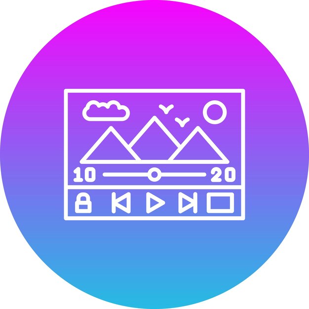 Ícono del reproductor de vídeo
