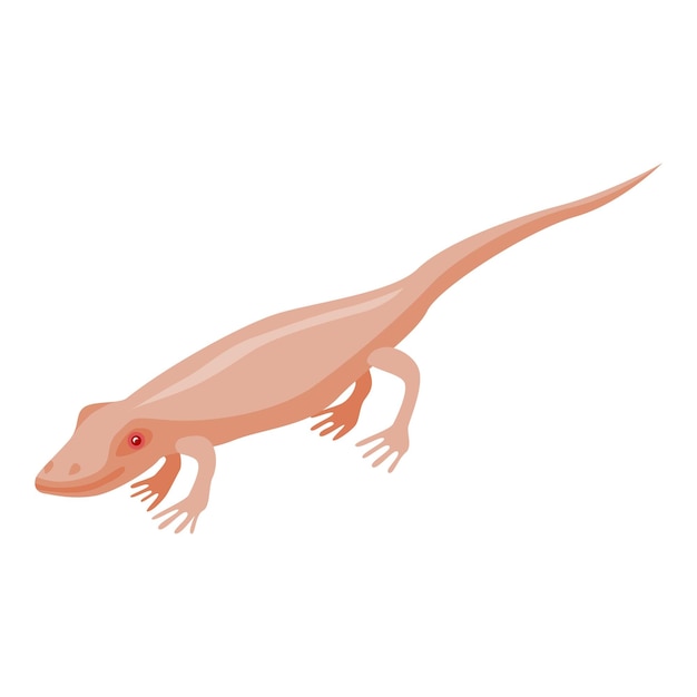 Icono de reptil Isométrico de icono de vector de reptil para diseño web aislado sobre fondo blanco