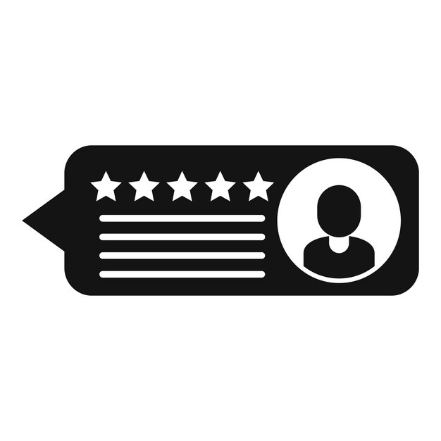 Icono de reputación del consumidor Ilustración simple del icono de vector de reputación del consumidor para diseño web aislado sobre fondo blanco
