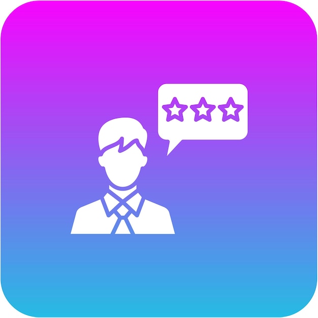 Ícono de reseña del cliente