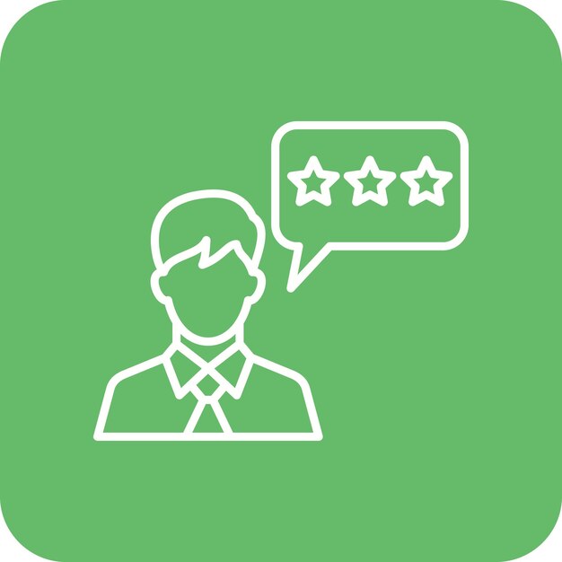 Ícono de reseña del cliente