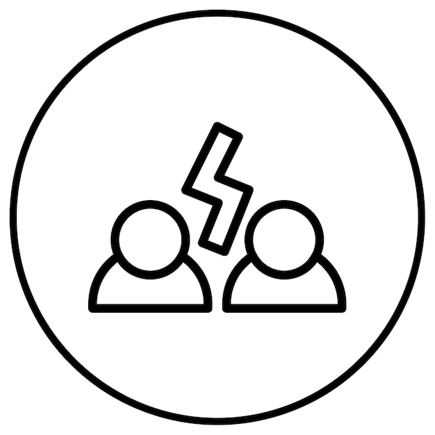 Icono de resolución de conflictos