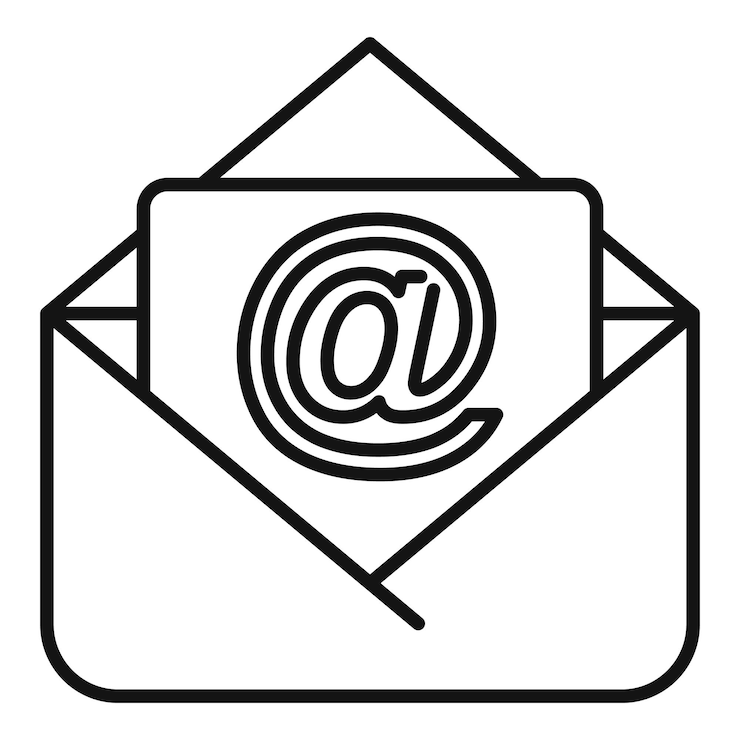 Vector el icono de respuesta de correo seo es un vector de esquema de seo global universal.