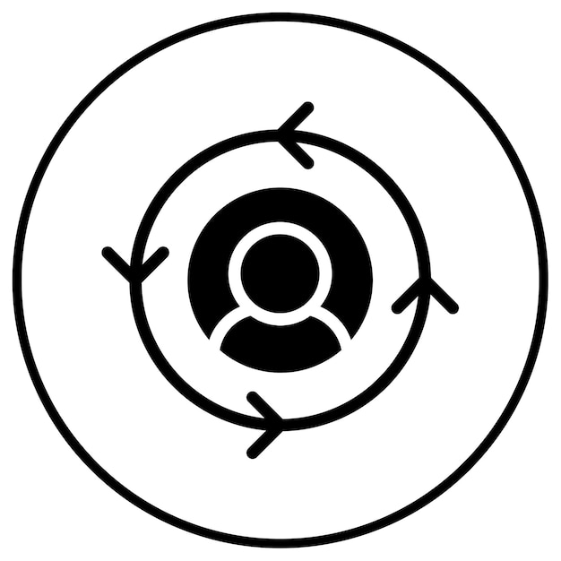 Icono de retención de clientes