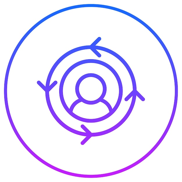 Icono de retención de clientes