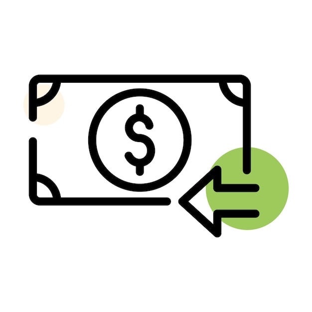 Icono de retiro de dinero en efectivo