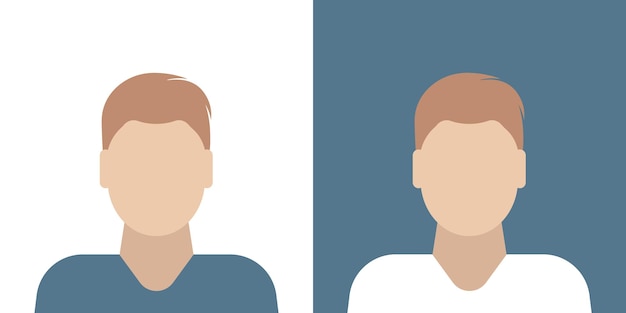 Vector icono de retrato de hombre ilustración vectorial