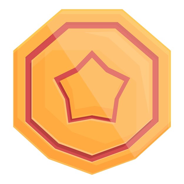 Icono de revisión de botón de estrella vector de dibujos animados Servicio de escala de satisfacción del cliente