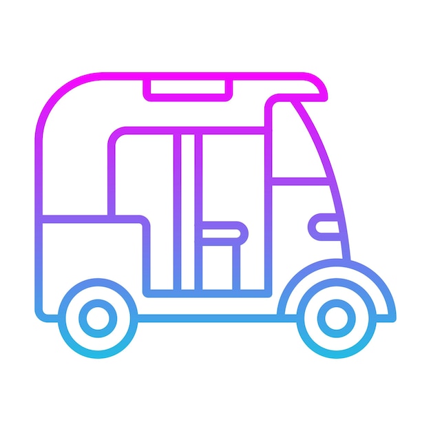 El icono del rickshaw