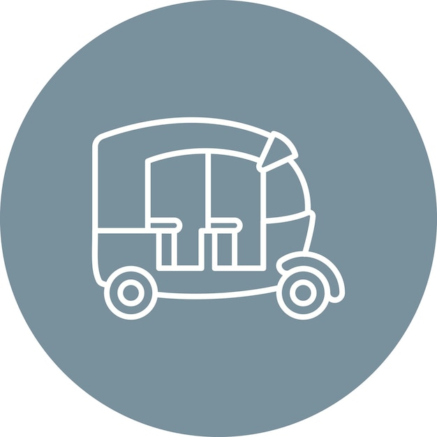 El icono del rickshaw