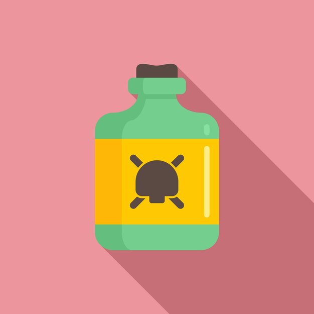 Icono de riesgo biológico Ilustración plana del icono de vector de riesgo biológico para diseño web