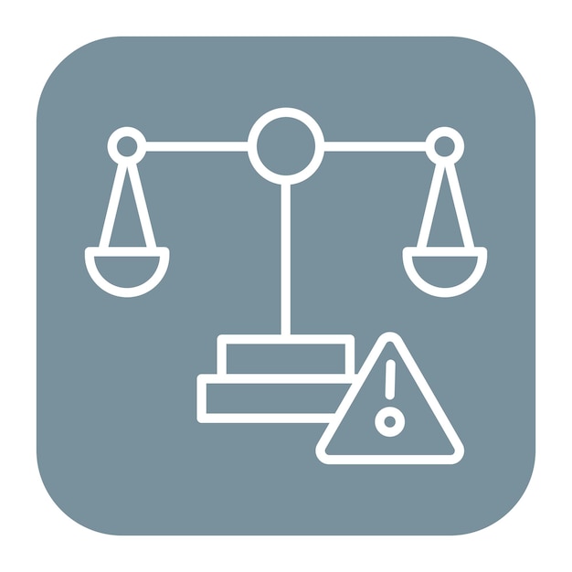 Icono de riesgo legal