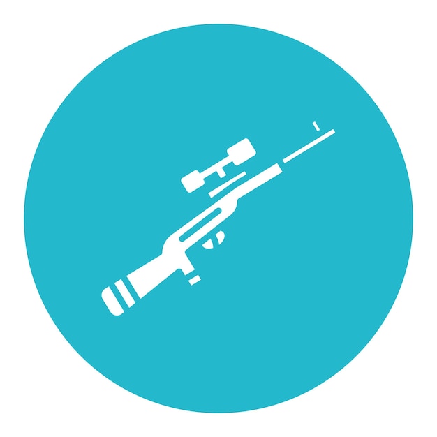El icono del rifle de caza