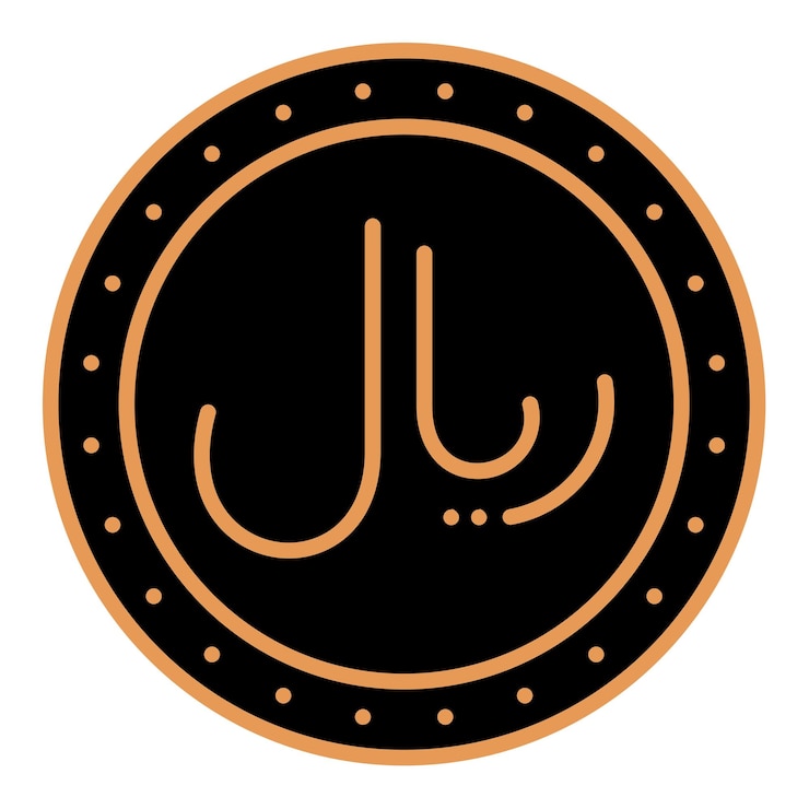Vector el icono de riyal