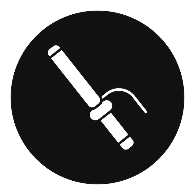 El icono del rizador de cabello