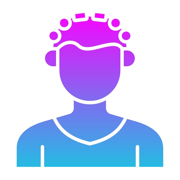 El icono del rizador de cabello