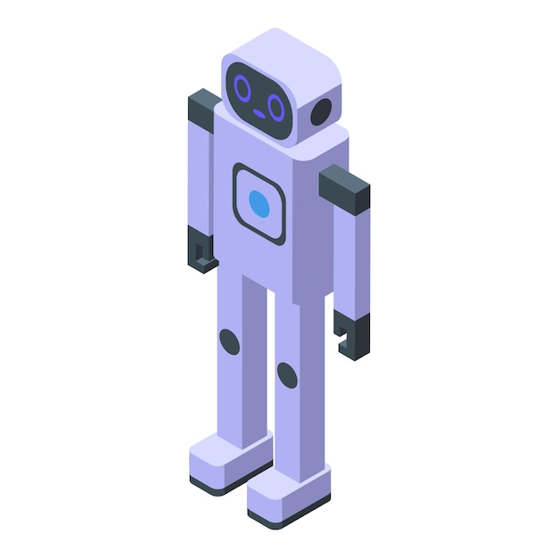 Icono de robot Ai vector isométrico Tech smart Bot futuro