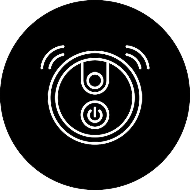El icono del robot aspirador