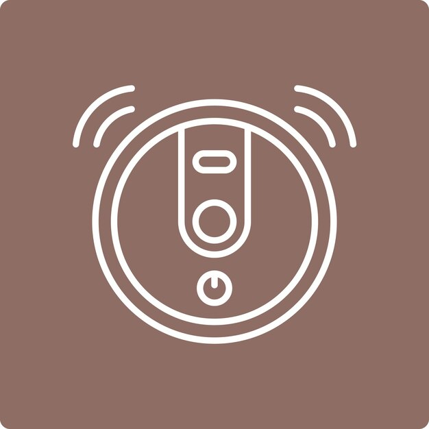 El icono del robot aspirador