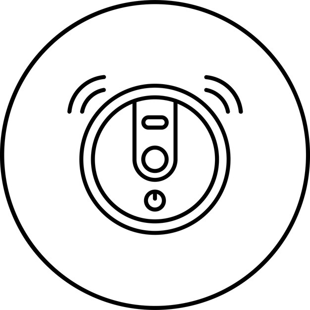 El icono del robot aspirador