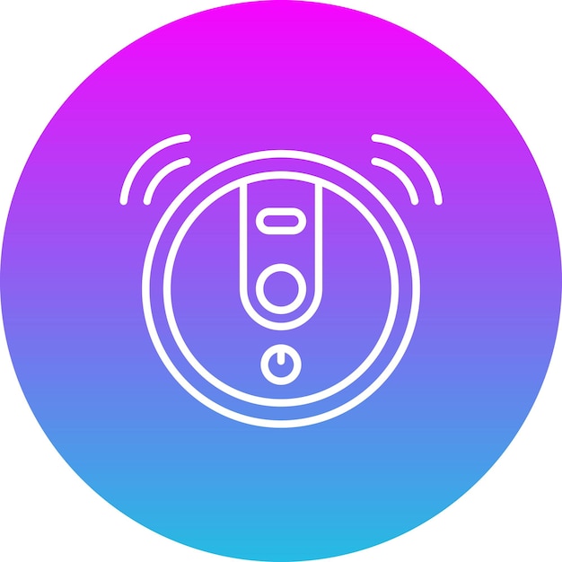 El icono del robot aspirador