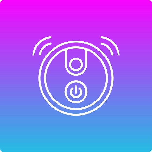 El icono del robot aspirador