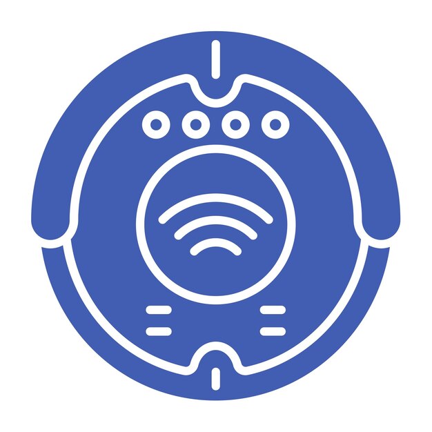 El icono del robot aspirador