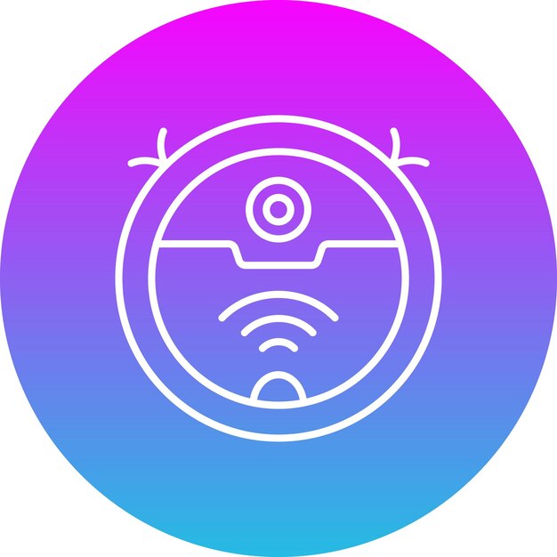 El icono del robot aspirador