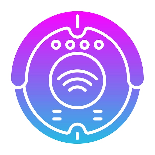 El icono del robot aspirador