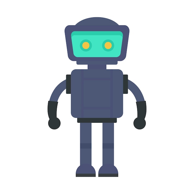 Icono de robot bot Ilustración plana del icono de vector de robot bot para diseño web