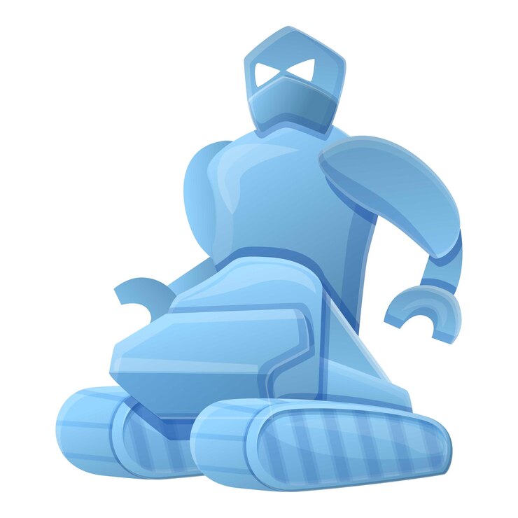 Vector icono de robot caterpillar caricatura de icono de vector de robot caterpillar para diseño web aislado sobre fondo blanco