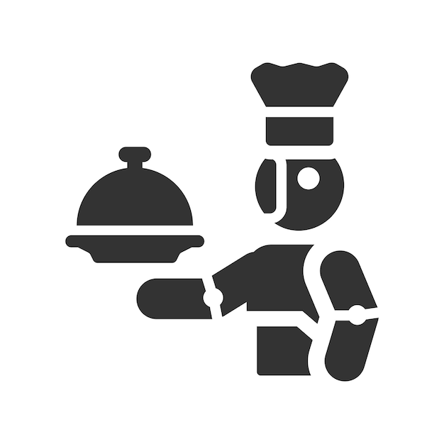 El icono del robot cocinero