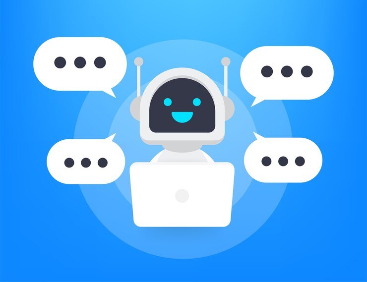 Vector icono de robot. signo de bot. concepto de símbolo de chatbot. bot de servicio de soporte de voz. bot de soporte en línea. ilustración.