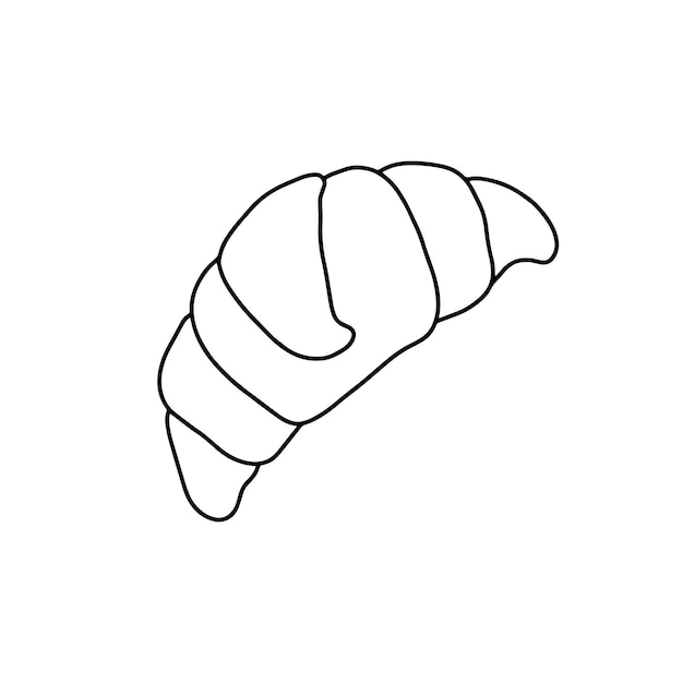Icono del rollo de hornear Dibujo aislado sobre fondo blanco